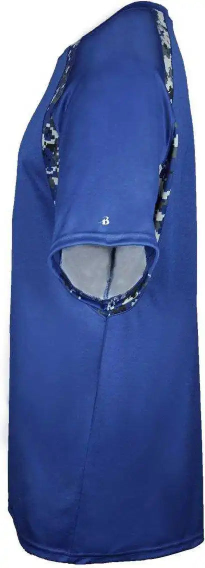 Badger Sport 4140 Digital Hook Adult Tee - Royal