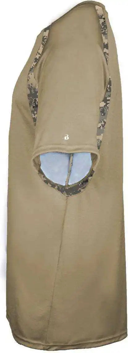 Badger Sport 4140 Digital Hook Adult Tee - Sand