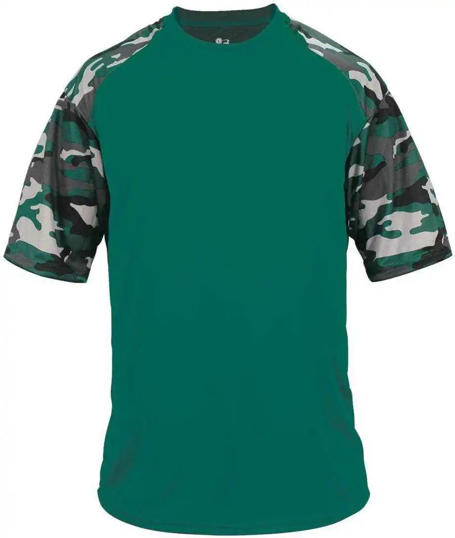 Badger Sport 4141 Camo Adult Tee - Forest