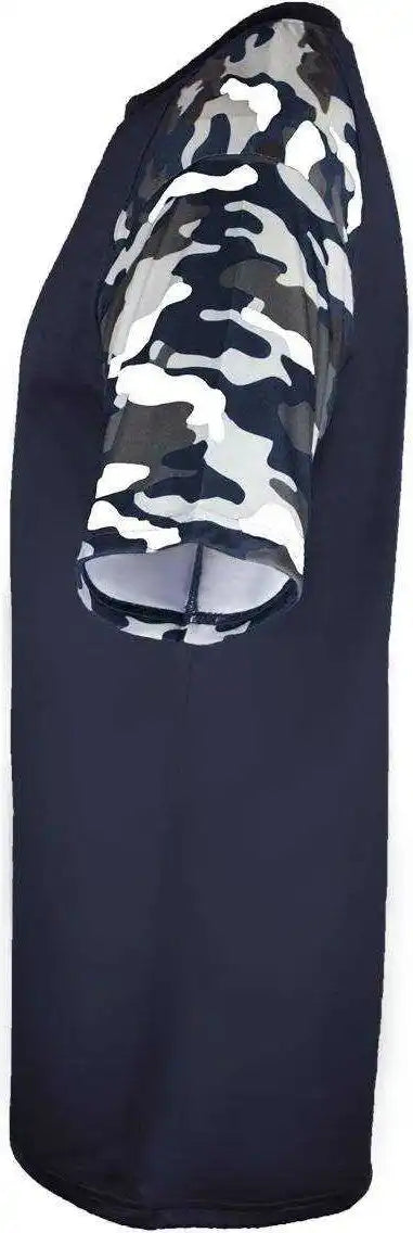Badger Sport 4141 Camo Adult Tee - Navy Digita
