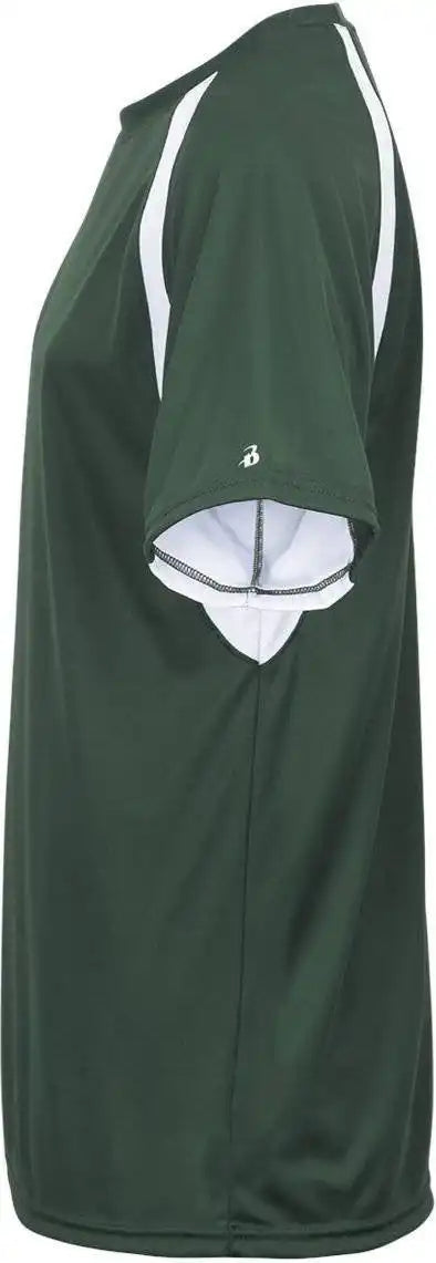 Badger Sport 4144 Adult Hook Tee - Forest White