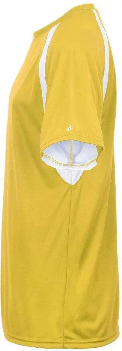 Badger Sport 4144 Adult Hook Tee - Gold White