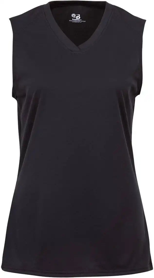 Badger Sport 4163 Ladies B-core Sleeveless Tee - Black