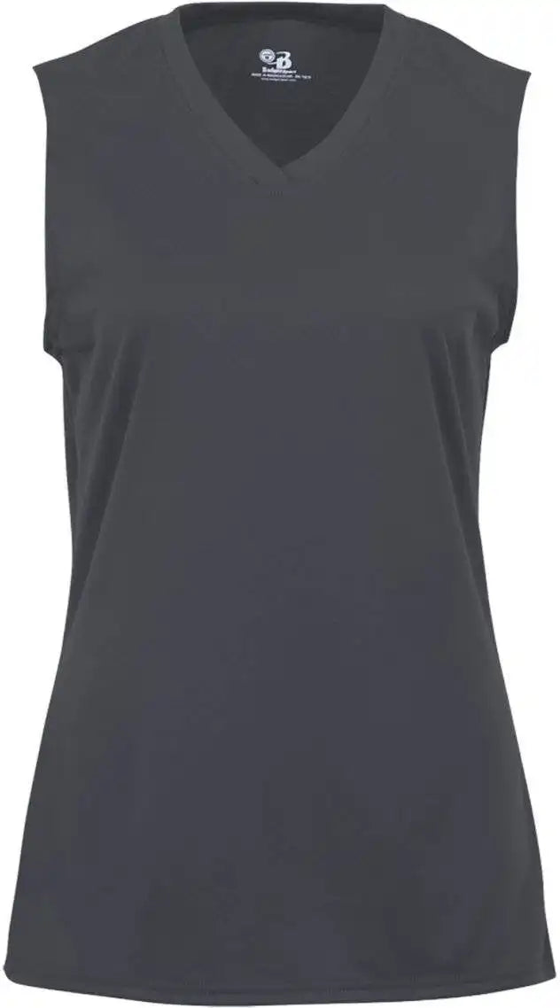Badger Sport 4163 Ladies B-core Sleeveless Tee - Dark Gray