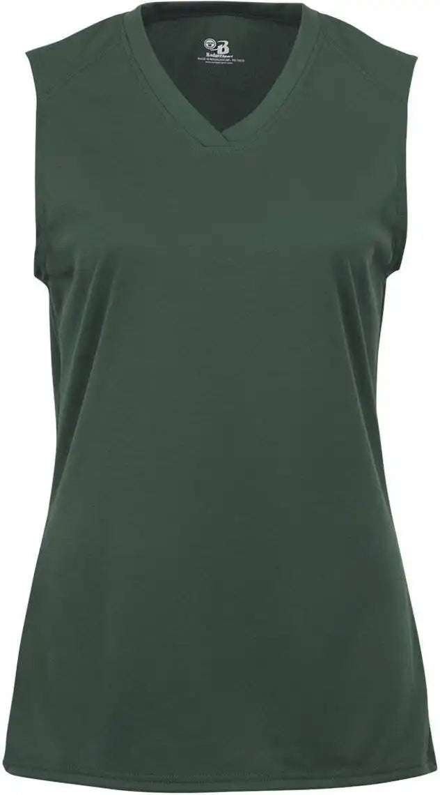 Badger Sport 4163 Ladies B-core Sleeveless Tee - Forest