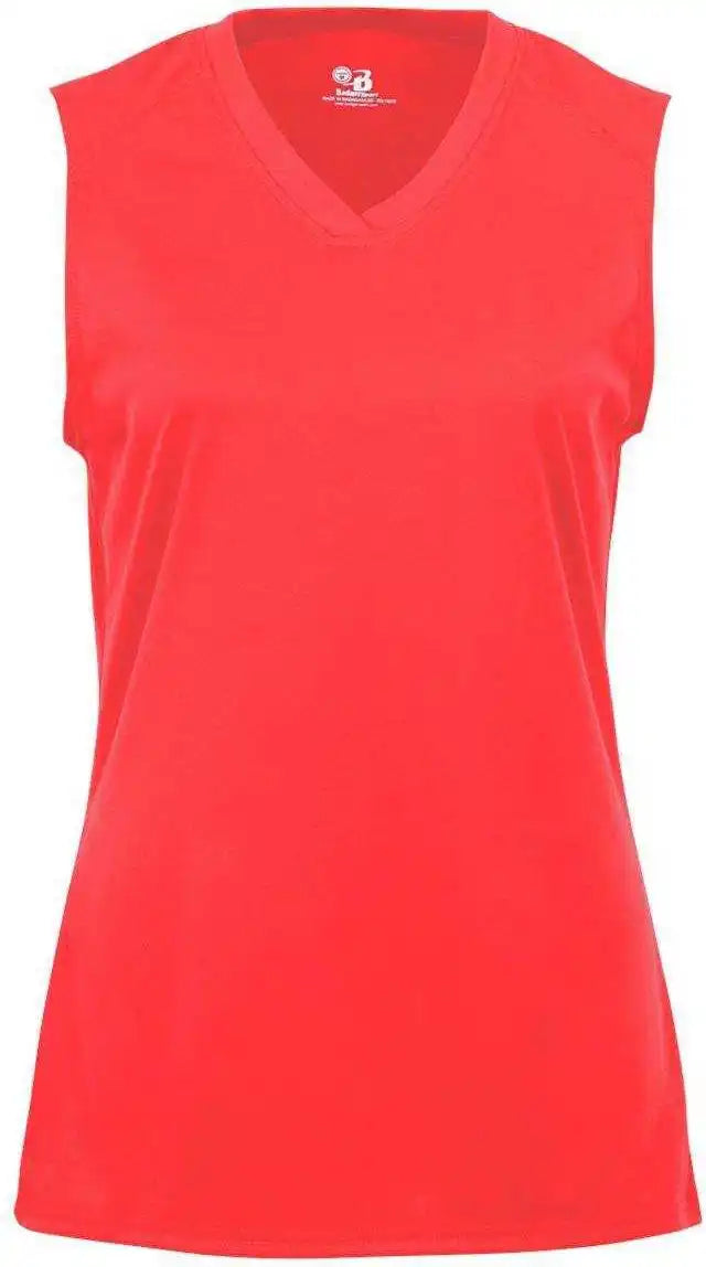 Badger Sport 4163 Ladies B-core Sleeveless Tee - Hot Coral