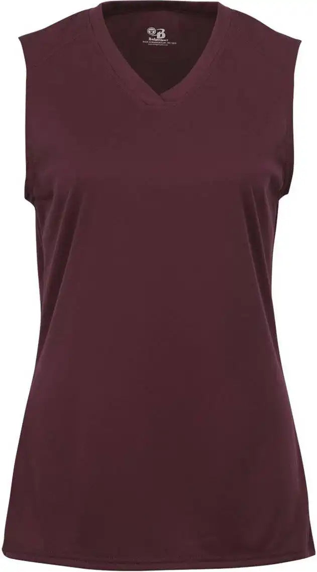 Badger Sport 4163 Ladies B-core Sleeveless Tee - Maroon