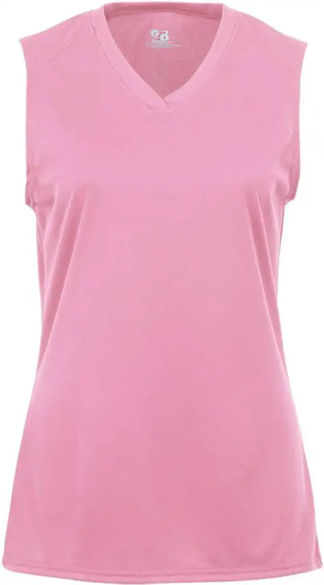 Badger Sport 4163 Ladies B-core Sleeveless Tee - Pink