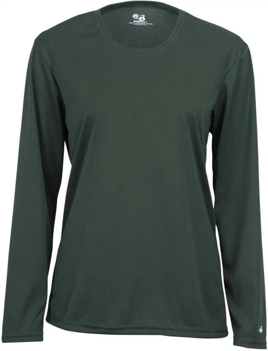 Badger Sport 4164 Ladies B-core Long Sleeve Tee - Forest