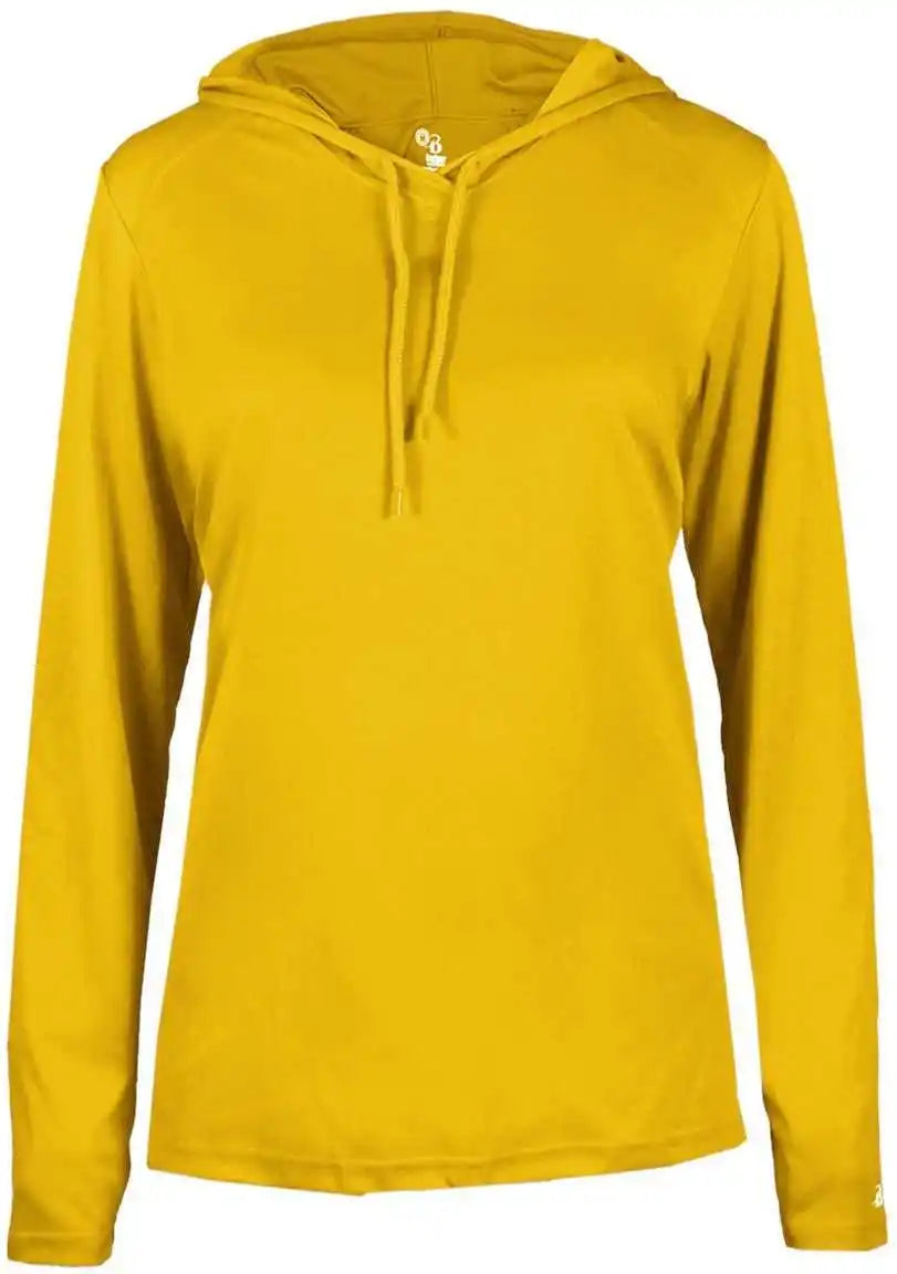 Badger Sport 4165 B-core Long Sleeve Ladies Hoodie Tee - Gold