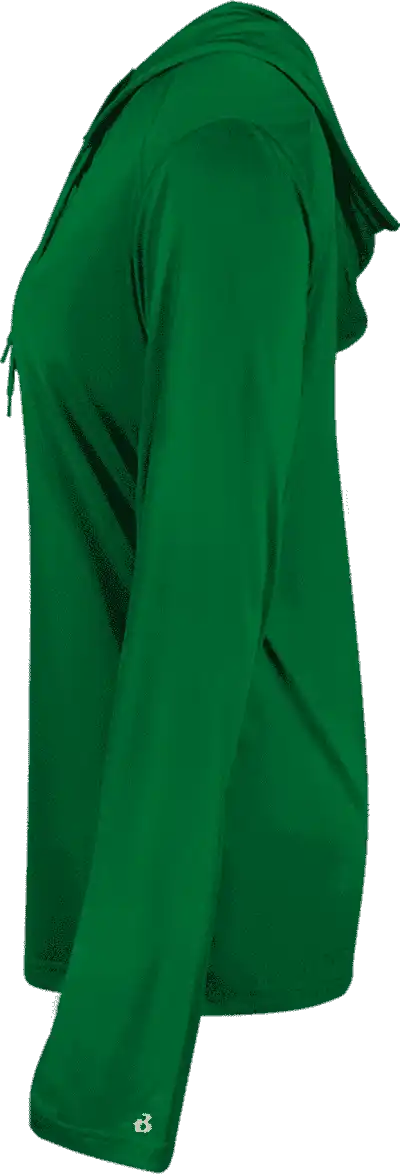 Badger Sport 4165 B-core Long Sleeve Ladies Hoodie Tee - Kelly