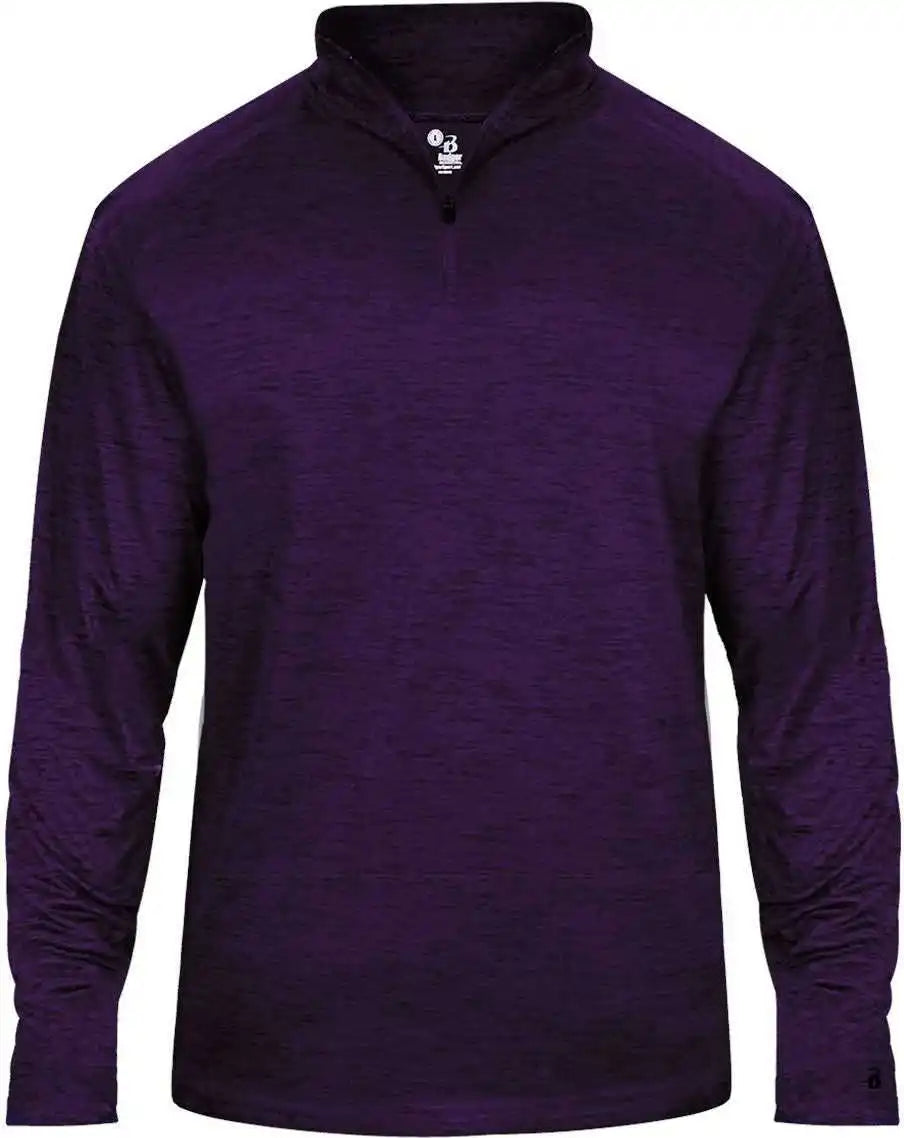 Badger Sport 4172 Tonal Blend 1/4 Zip - Purple