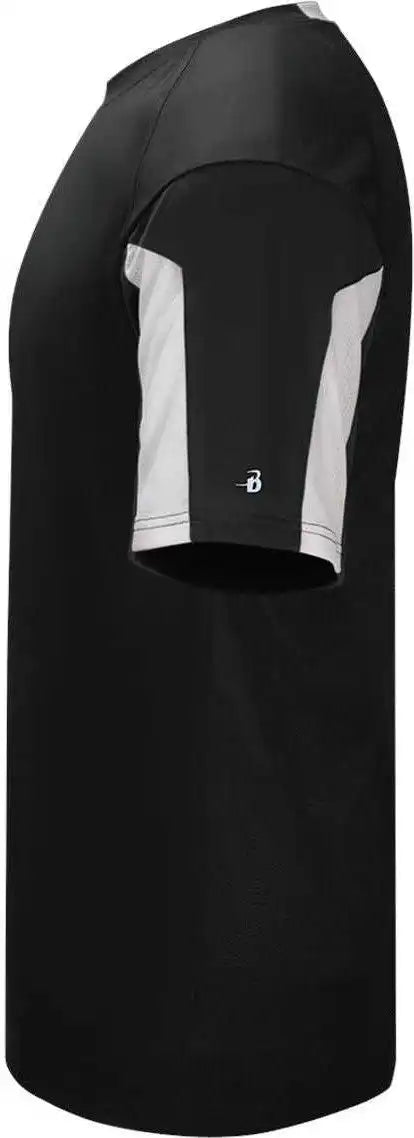 Badger Sport 4176 Striker Tee - Black White