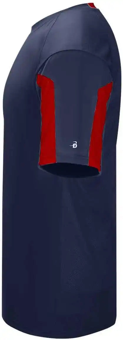 Badger Sport 4176 Striker Tee - Navy Red
