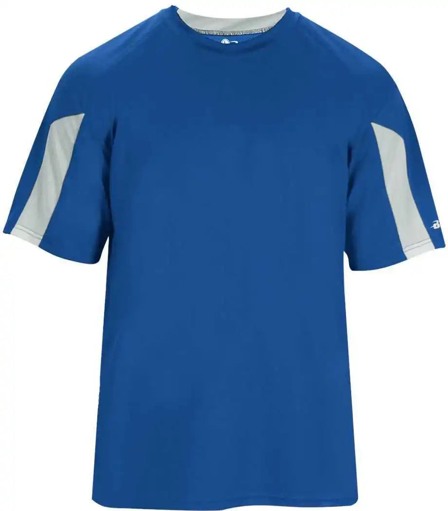 Badger Sport 4176 Striker Tee - Royal White