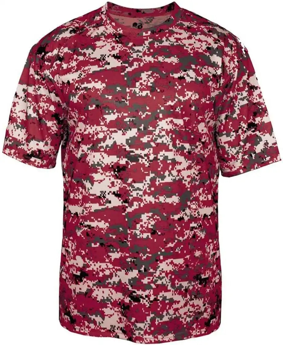 Badger Sport 4180 B-core Adult Digital Tee - Cardinal