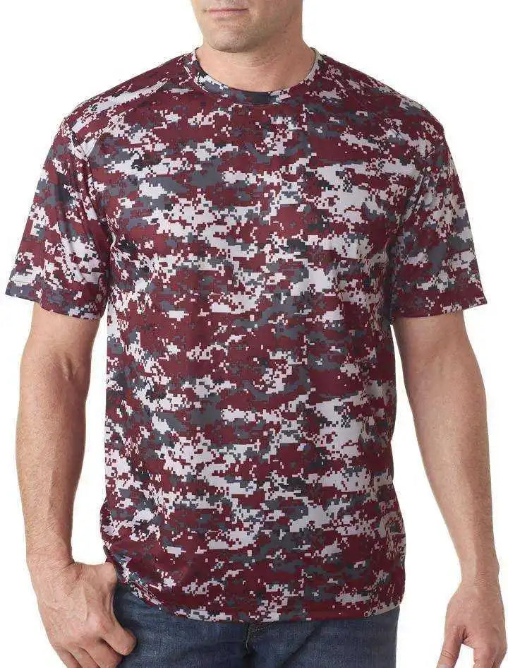 Badger Sport 4180 B-core Adult Digital Tee - Maroon