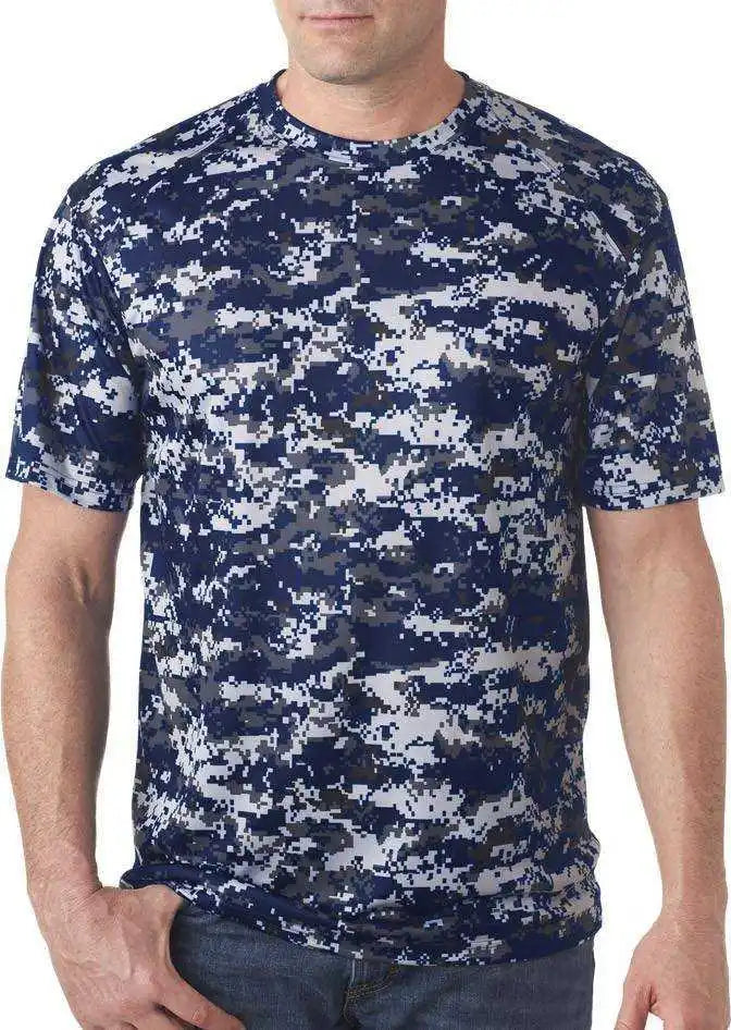 Badger Sport 4180 B-core Adult Digital Tee - Navy