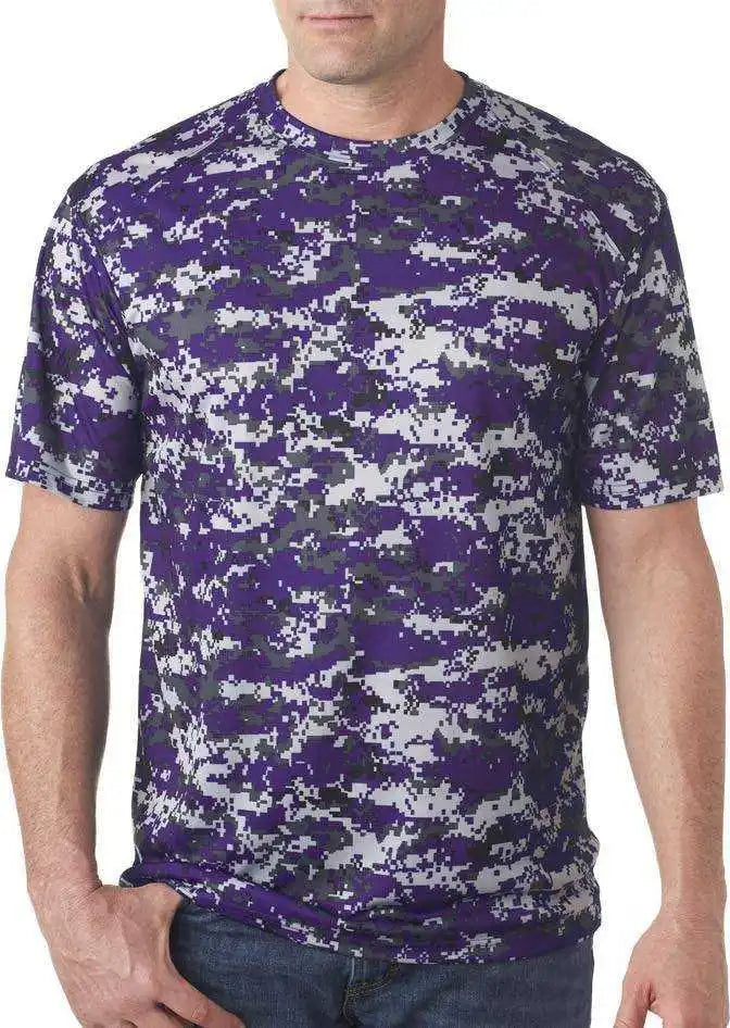 Badger Sport 4180 B-core Adult Digital Tee - Purple