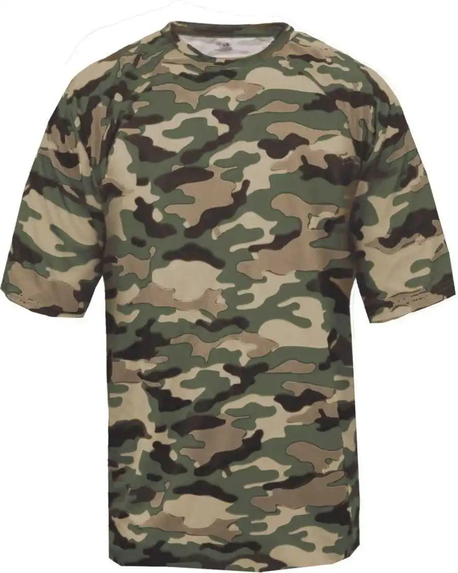 Badger Sport 4181 Camo Adult Tee - Od Green