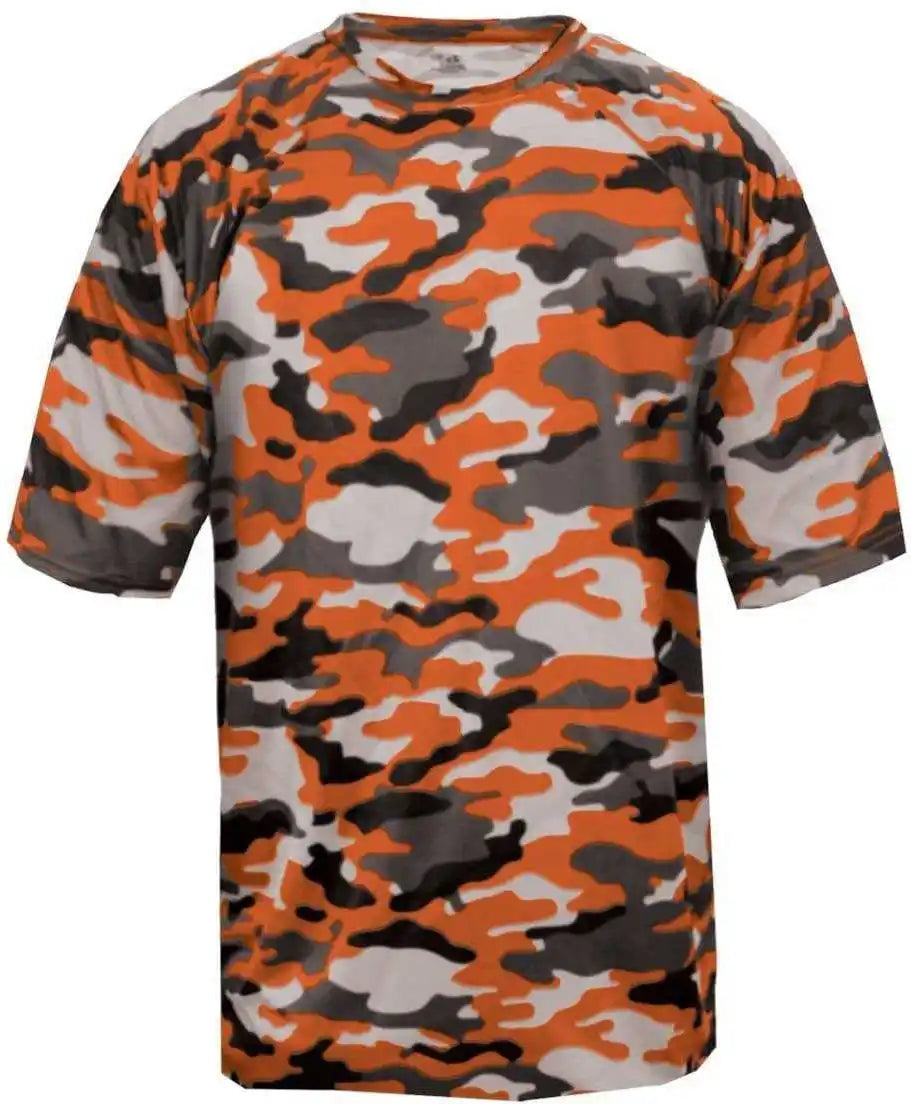 Badger Sport 4181 Camo Adult Tee - Orange