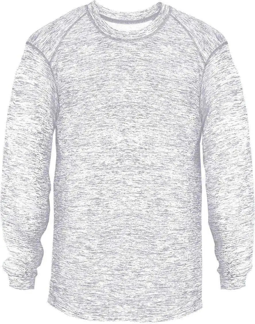 Badger Sport 4194 Blend Long Sleeve Tee - Silver