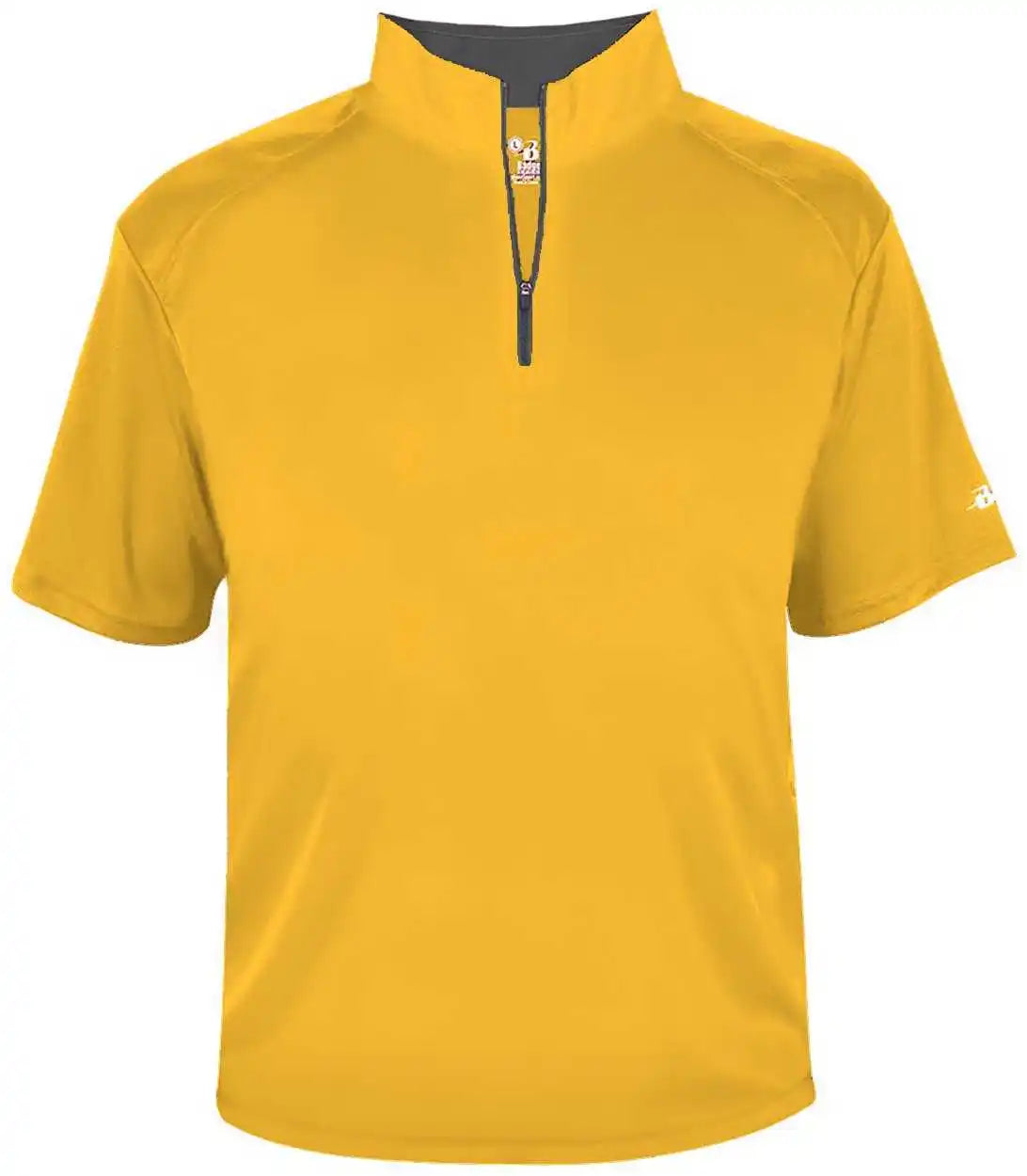 Badger Sport 4199 B-core Short Sleeve 1/4 Zip - Gold Graphite