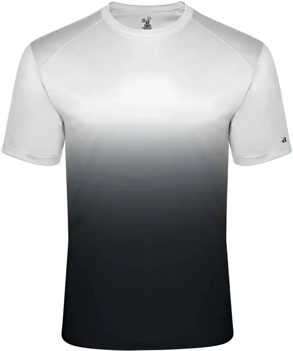 Badger Sport 4203 Ombre Tee - White Black