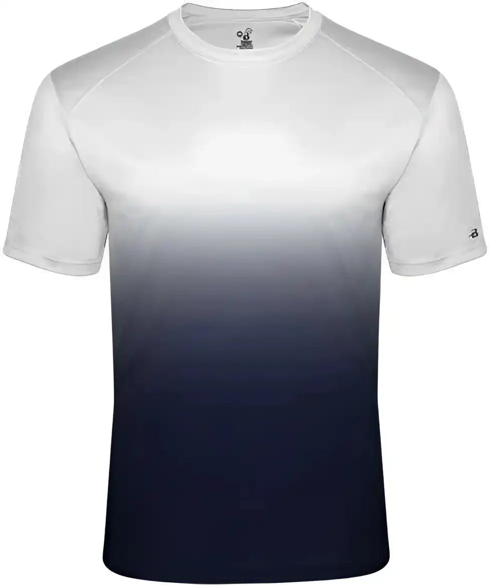Badger Sport 4203 Ombre Tee - White Navy