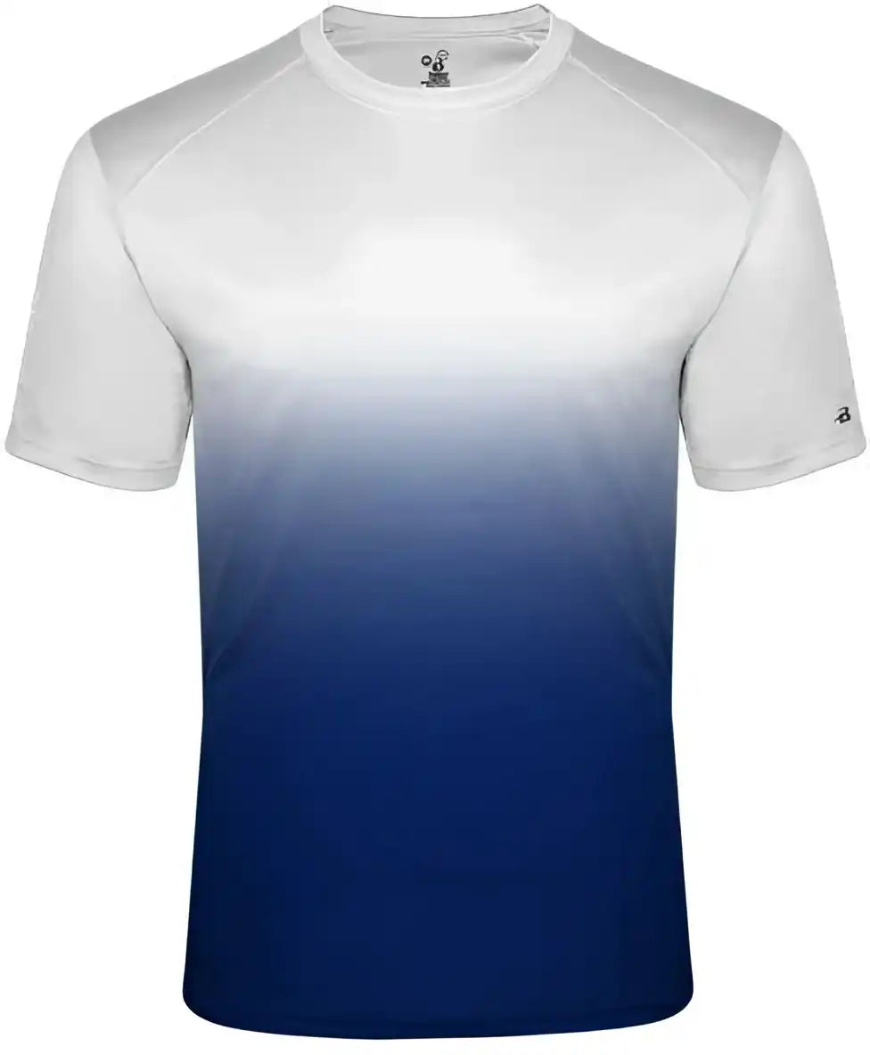 Badger Sport 4203 Ombre Tee - White Royal