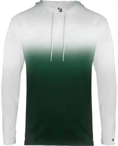 Badger Sport 4205 Ombre Hoodie Tee - Forest