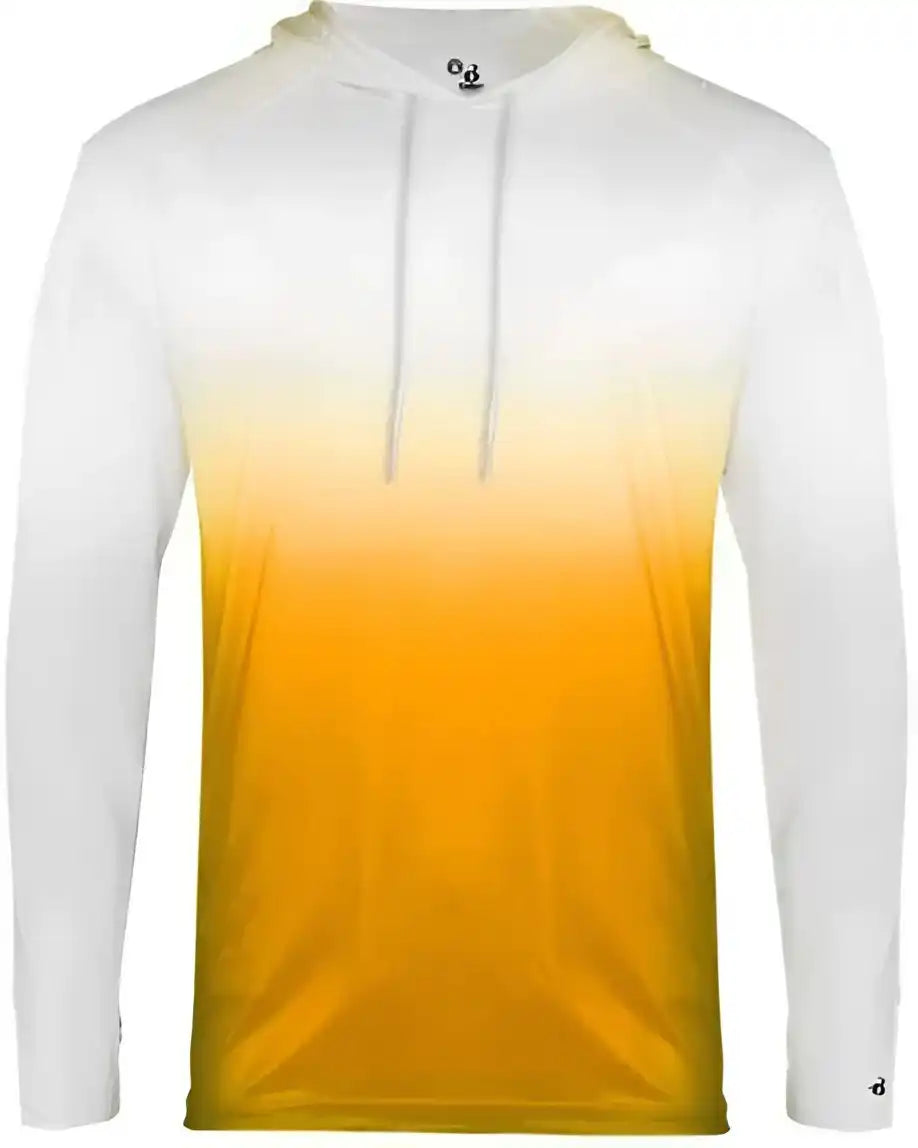 Badger Sport 4205 Ombre Hoodie Tee - Gold