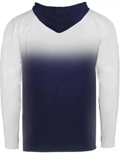 Badger Sport 4205 Ombre Hoodie Tee - Navy