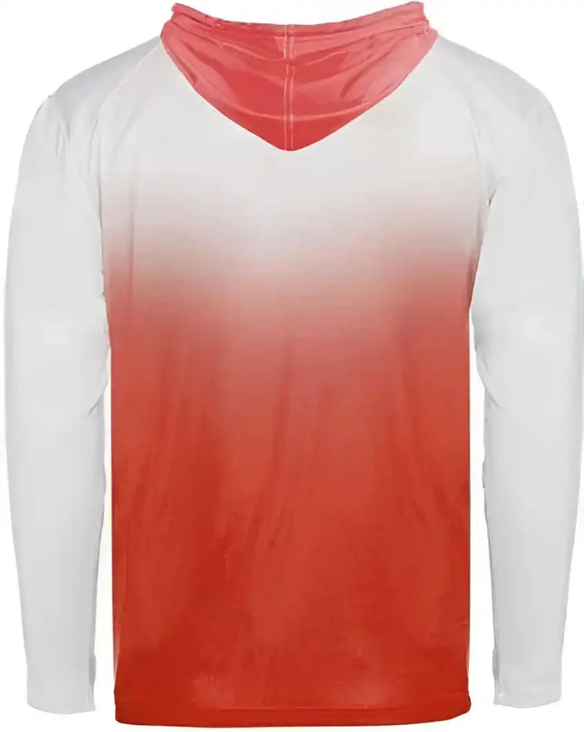 Badger Sport 4205 Ombre Hoodie Tee - Red
