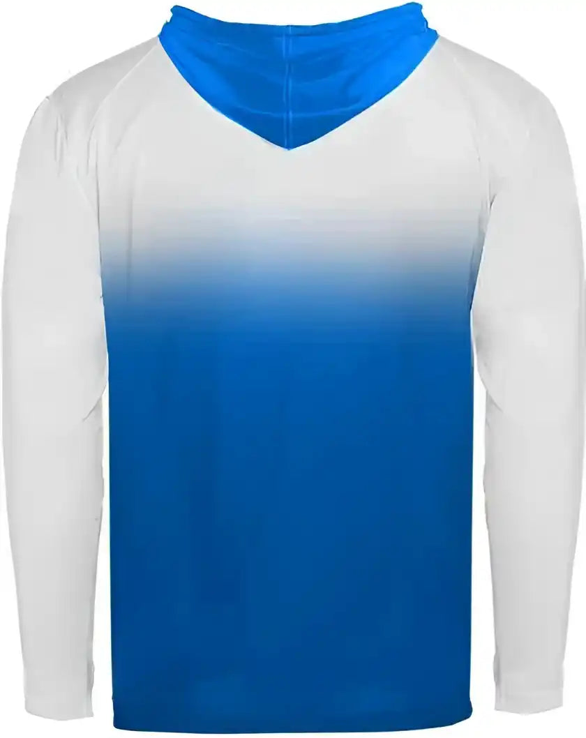 Badger Sport 4205 Ombre Hoodie Tee - Royal