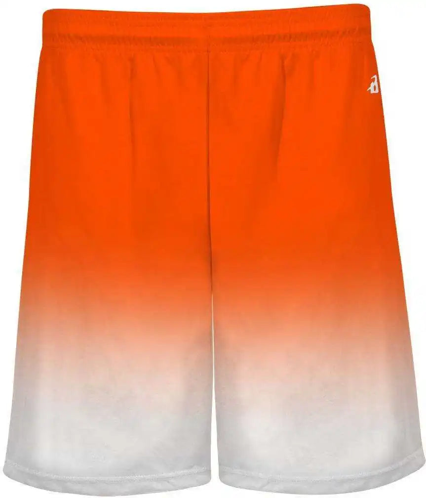 Badger Sport 4206 Ombre Short - Orange White