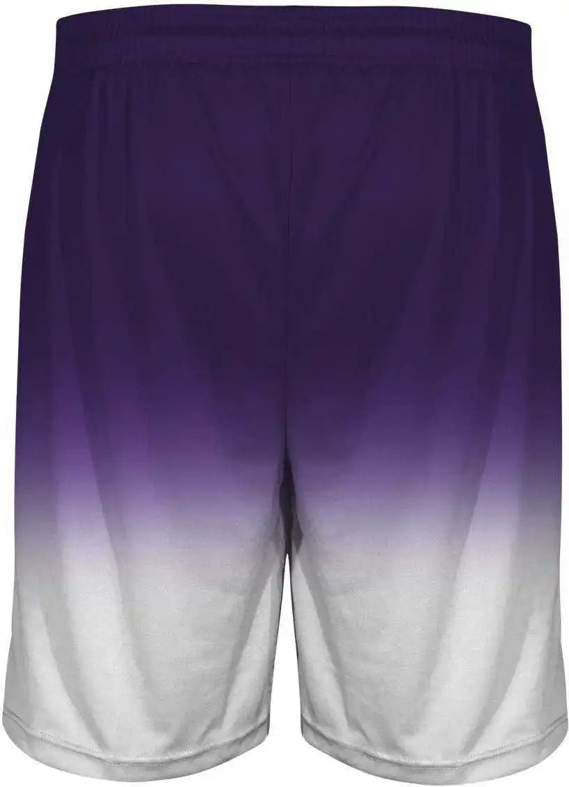 Badger Sport 4206 Ombre Short - Purple White