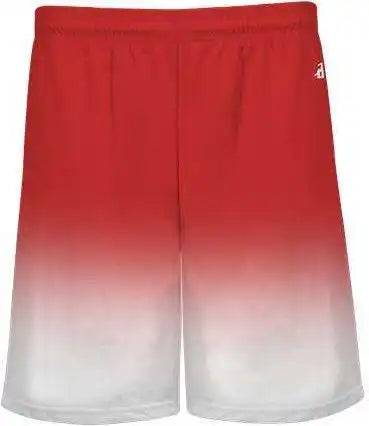 Badger Sport 4206 Ombre Short - Red White