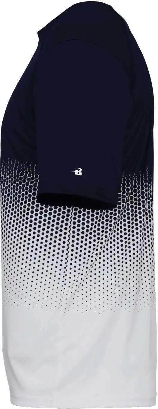 Badger Sport 4220 Hex 2.0 Tee - Navy White