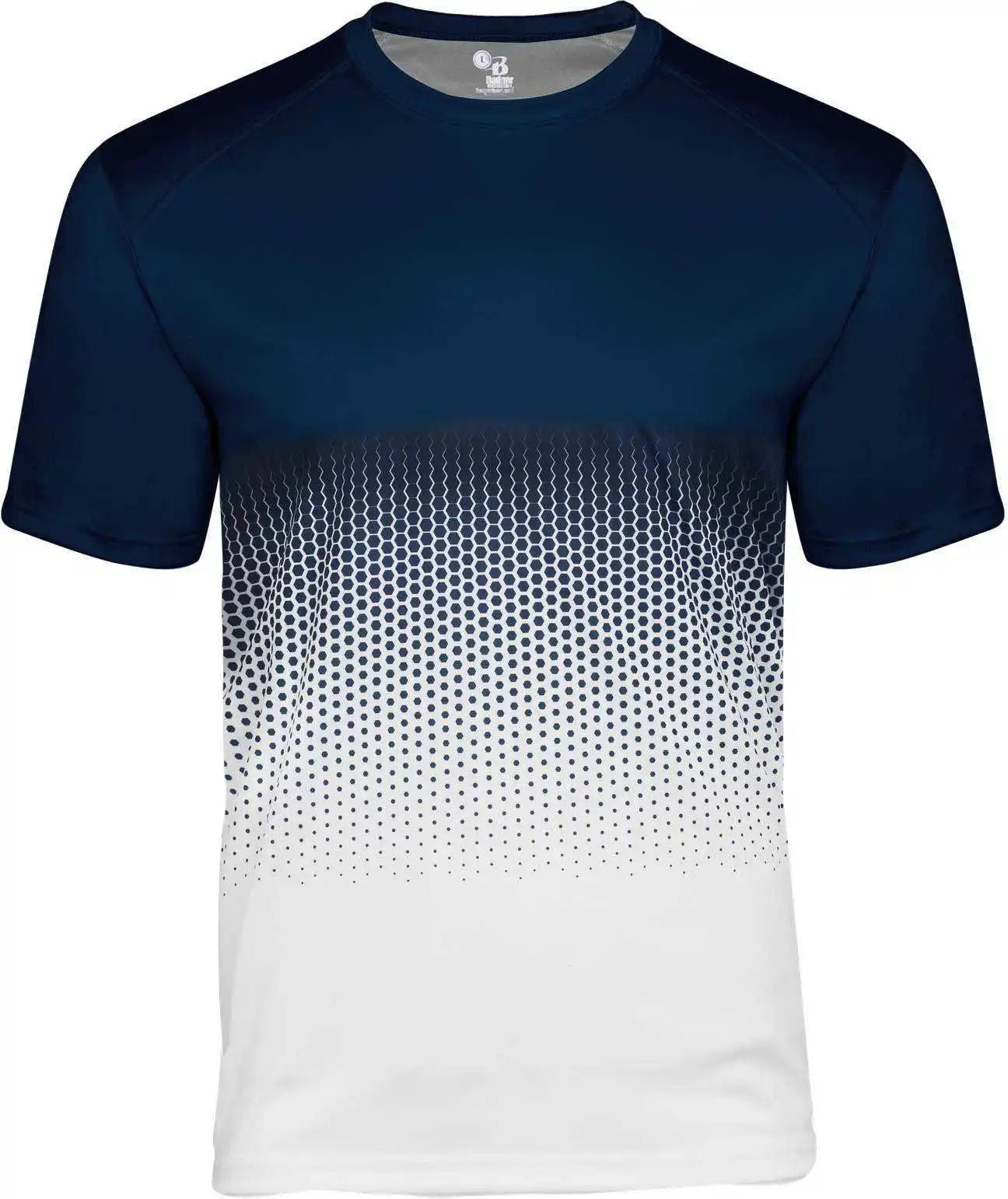 Badger Sport 4220 Hex 2.0 Tee - Navy White