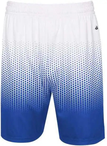 Badger Sport 4221 Hex 2.0 Short - Royal White