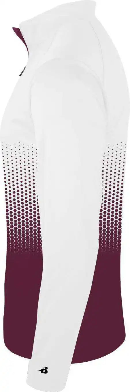 Badger Sport 4222 Hex 2.0 1/4 Zip - Maroon