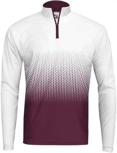 Badger Sport 4222 Hex 2.0 1/4 Zip - Maroon