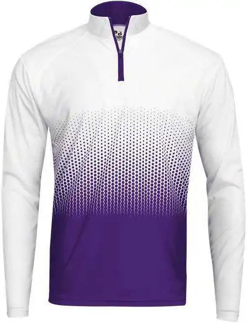 Badger Sport 4222 Hex 2.0 1/4 Zip - Purple