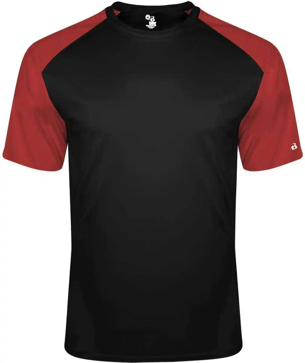 Badger Sport 4230 Breakout Tee - Black Red
