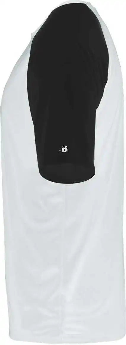 Badger Sport 4230 Breakout Tee - White Black