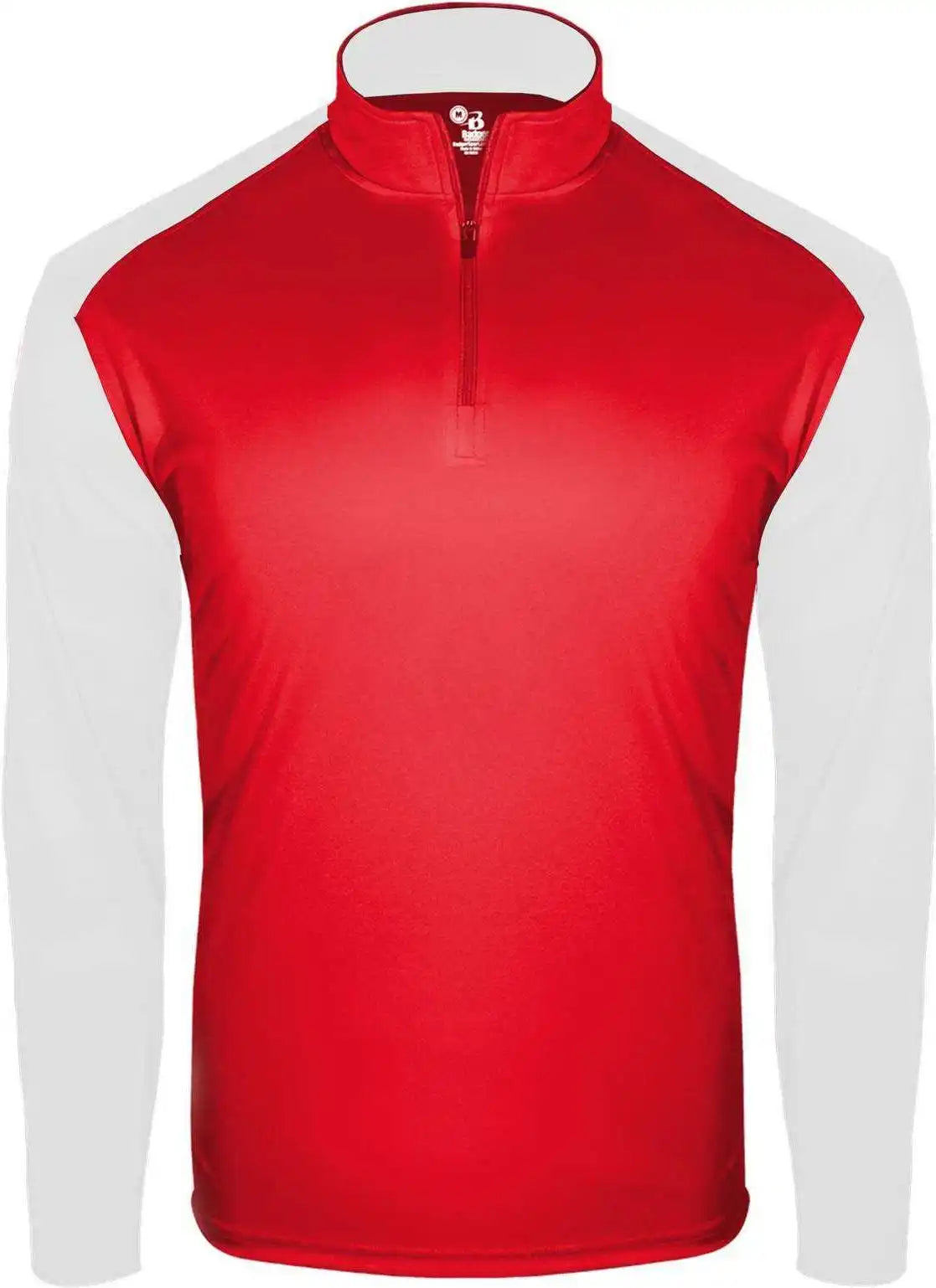 Badger Sport 4231 Breakout 1/4 Zip - Red White
