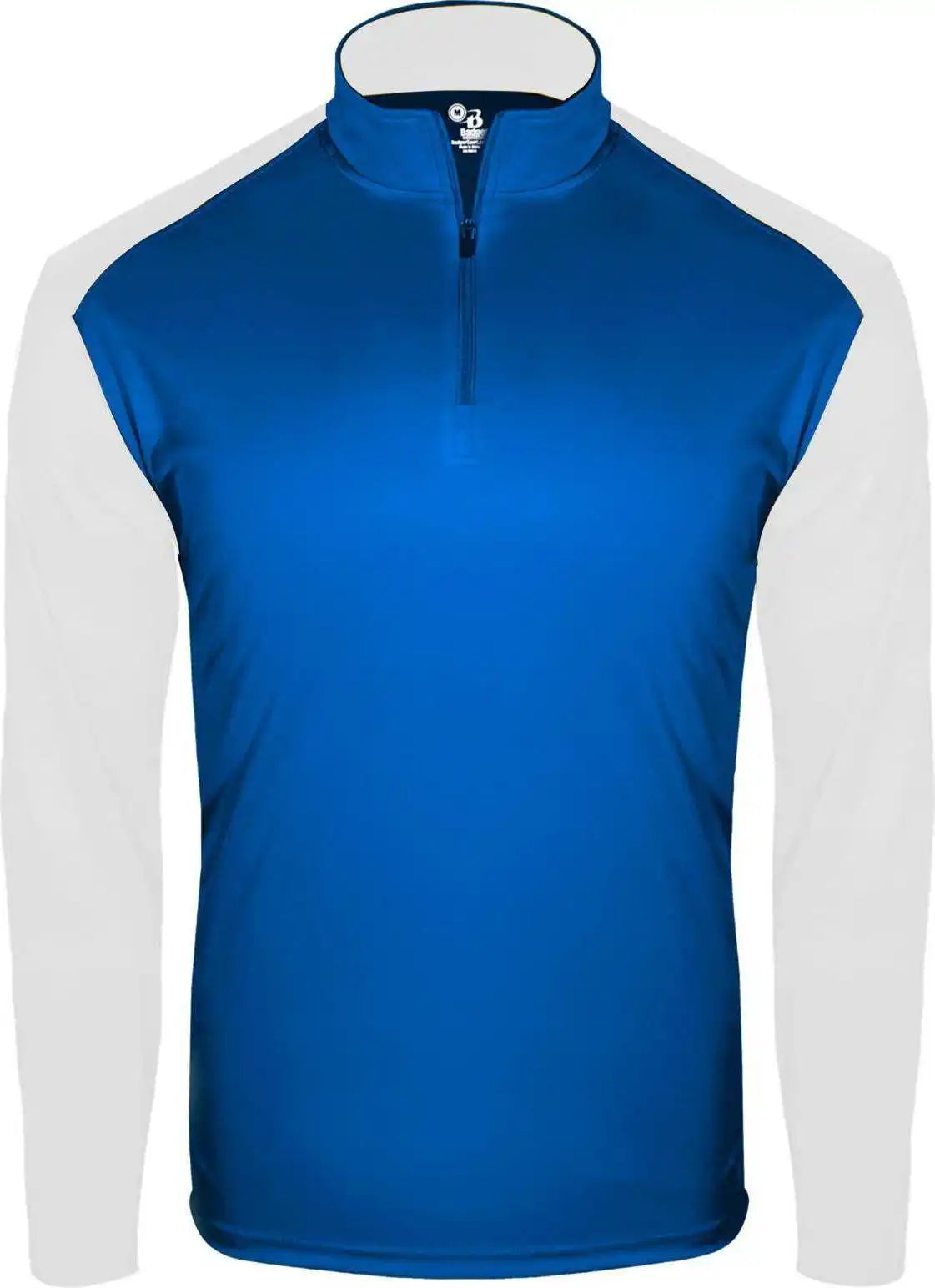 Badger Sport 4231 Breakout 1/4 Zip - Royal White