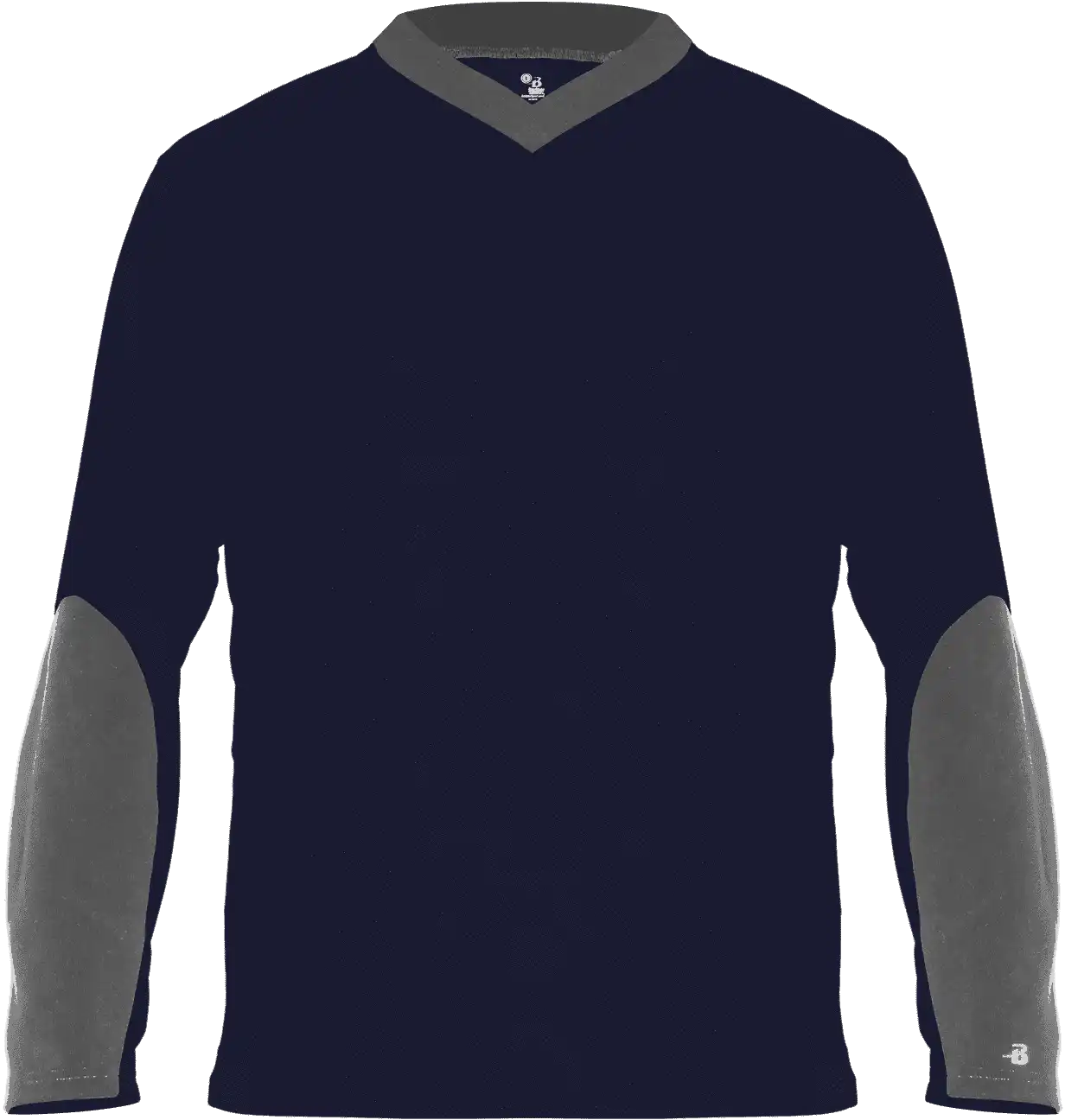 Badger Sport 426400 Sweatless Long Sleeve Tee - Navy Graphite