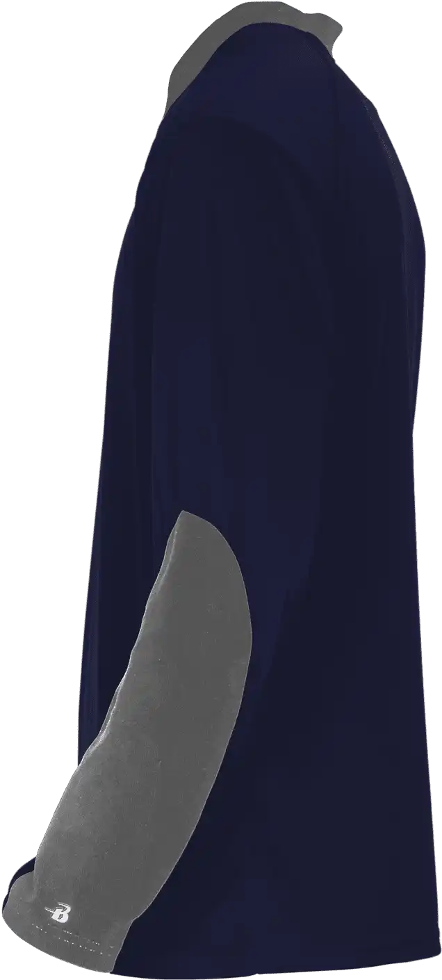 Badger Sport 426400 Sweatless Long Sleeve Tee - Navy Graphite